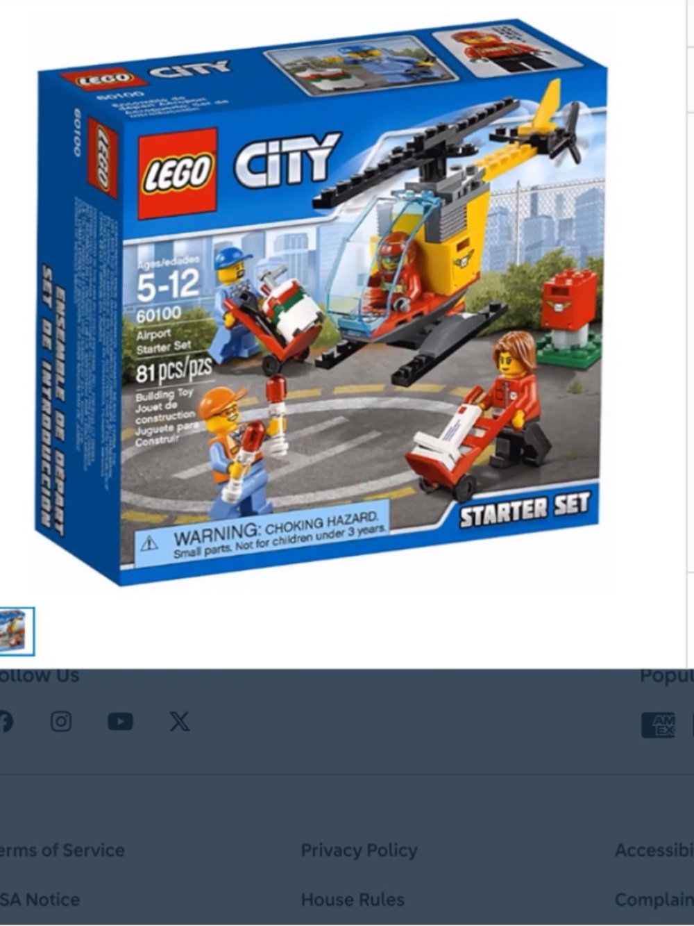 Lego City Set 60100 Airport Starter Set